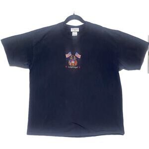 Longaberger Homestead T Shirt Women's Size XXL Dark Blue Embroidered